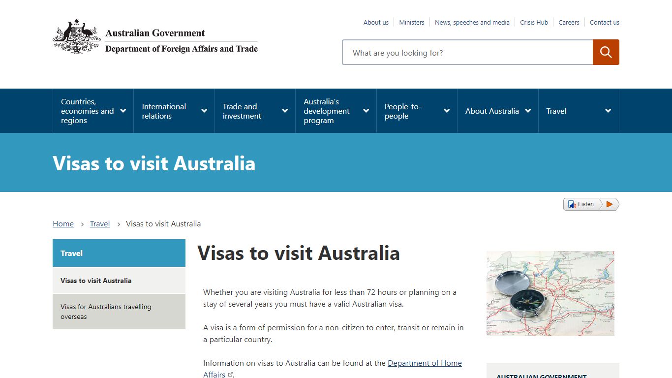 Visas to visit Australia | Australian Government Department of Foreign ...